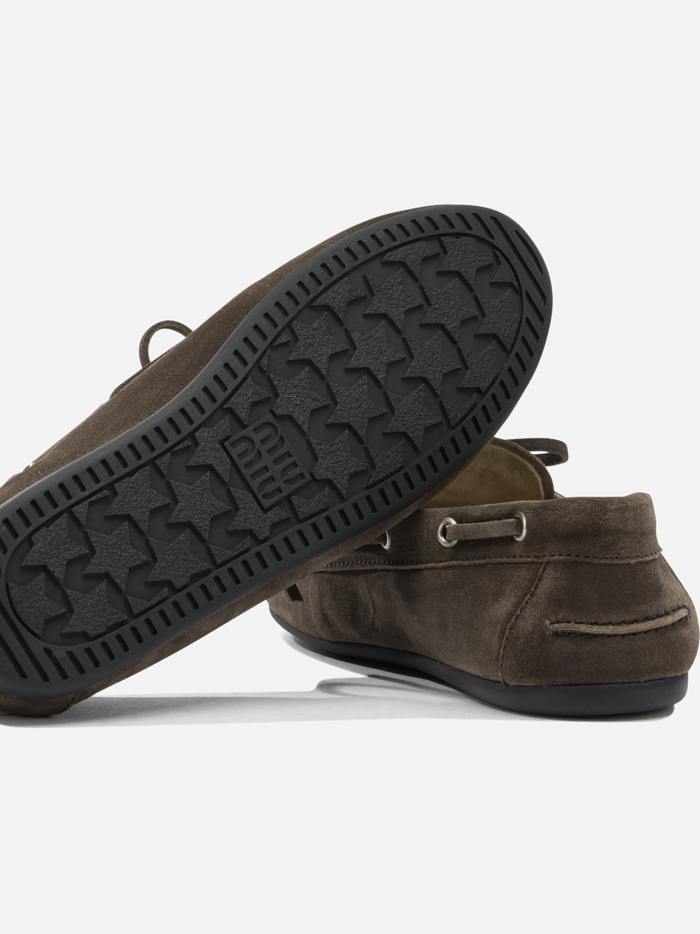 Laced loafers 100% calf leather  Brown - Miu Miu Women | PDP | VIETTI Online Store | thumbnail_5