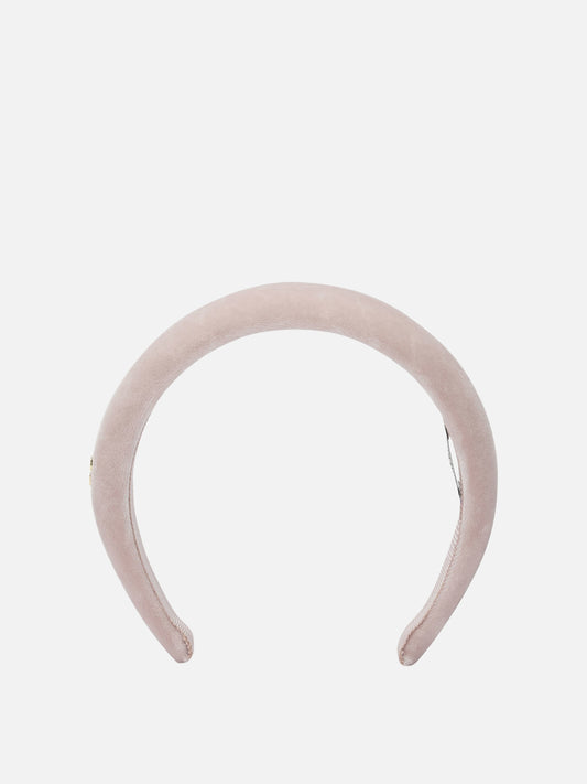 Headbands 100% cotton - 100% glass  Pink - Miu Miu Women | PDP | VIETTI Online Store 
