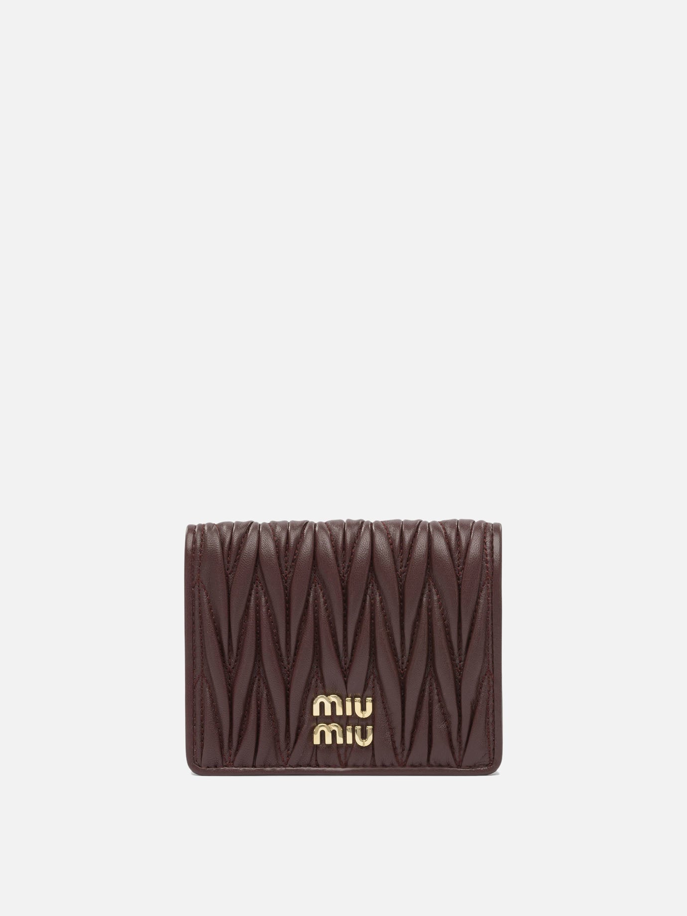 Wallets 100% lamb leather  Bordeaux - Miu Miu Women | PDP | VIETTI Online Store | Zoom-Modal
