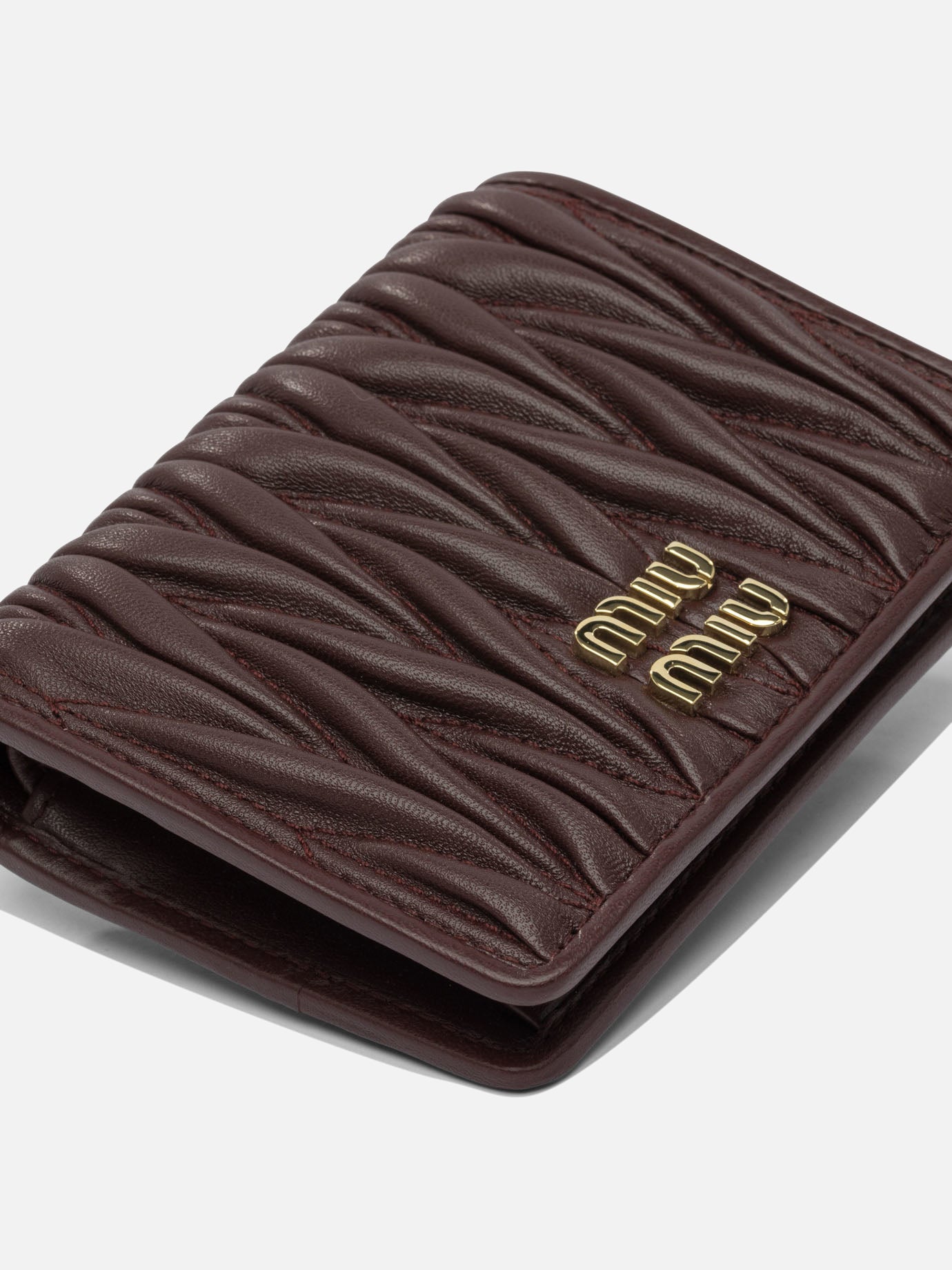 Wallets 100% lamb leather  Bordeaux - Miu Miu Women | PDP | VIETTI Online Store | thumbnail_4