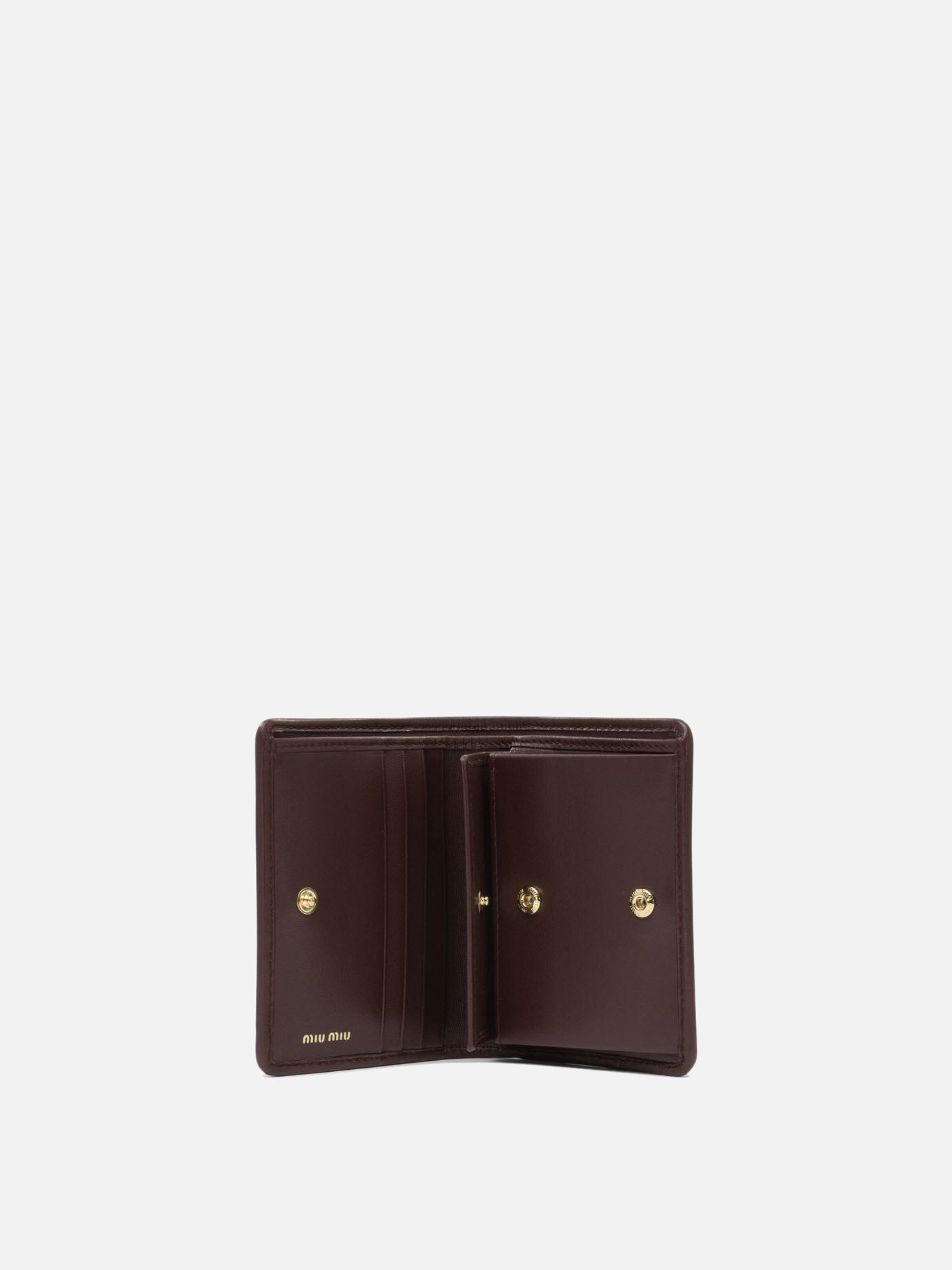 Wallets 100% lamb leather  Bordeaux - Miu Miu Women | PDP | VIETTI Online Store | thumbnail_5