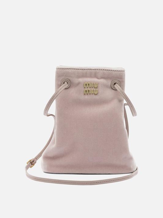 Mini bags 100% cotton - 100% lamb leather  Pink - Miu Miu Women | PDP | VIETTI Online Store 
