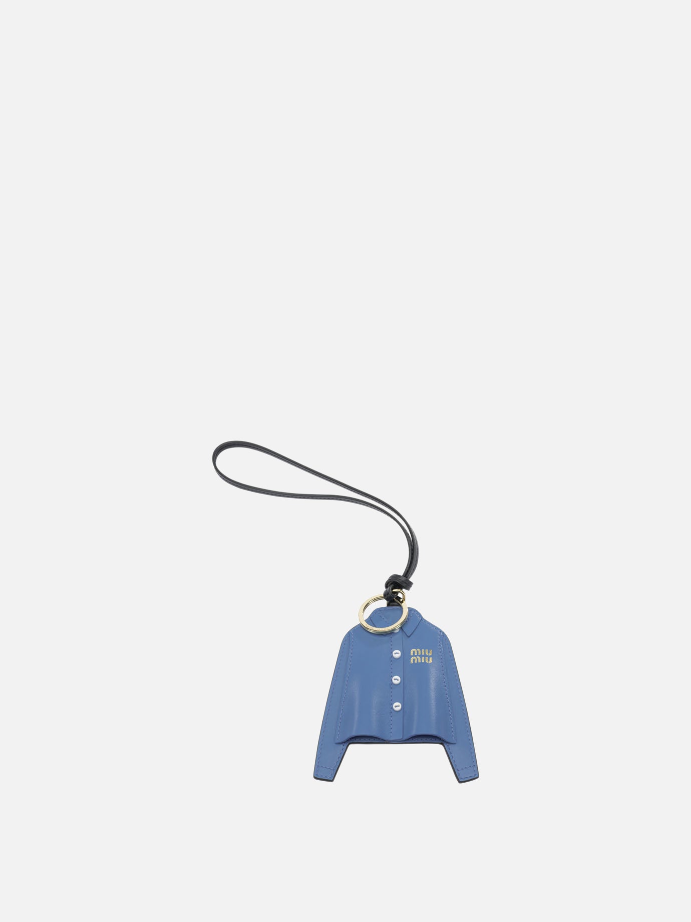 Charms 100% calf leather  Blue - Miu Miu Women | PDP | VIETTI Online Store | Zoom-Modal
