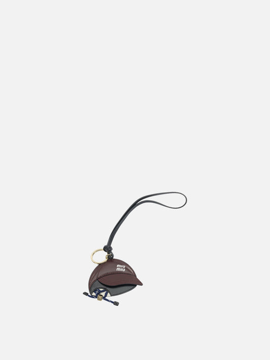 Charms 100% stell - 100% calf leather  Bordeaux - Miu Miu Women | PLP | VIETTI Online Store 
