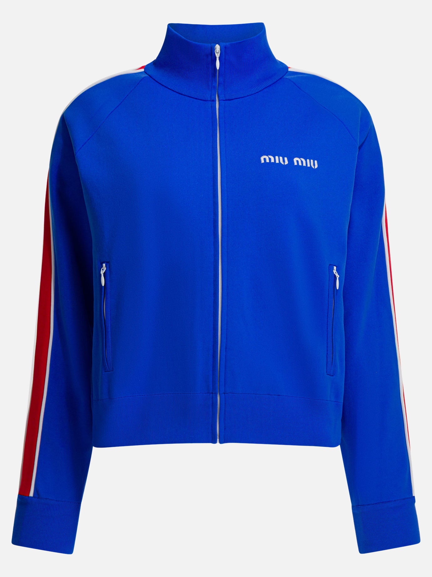 Full zip sweatshirts Logo  Blue - Miu Miu Women | PDP | VIETTI Online Store | thumbnail