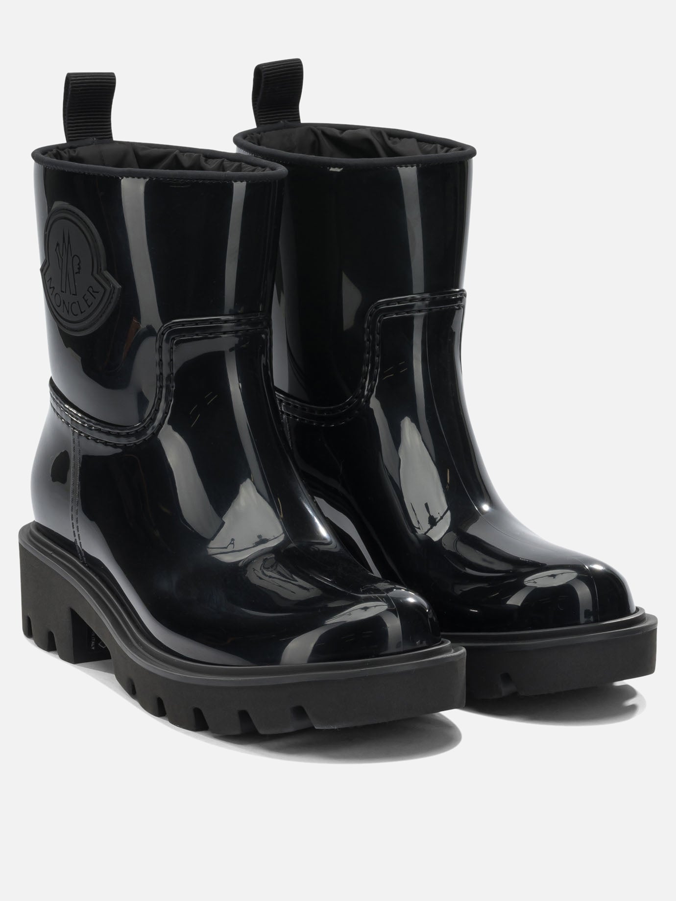 Rain boots 100% polyamide - 100% rubber  Black - Moncler Women | PDP | VIETTI Online Store | thumbnail_2