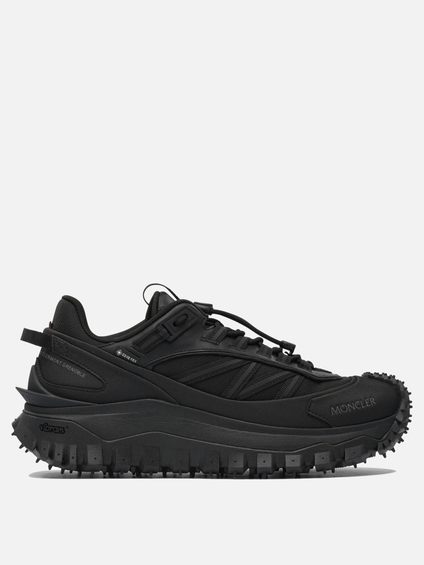 Low top sneakers 100% polyamide - 100% rubber  Black - Moncler Men | PDP | VIETTI Online Store | thumbnail