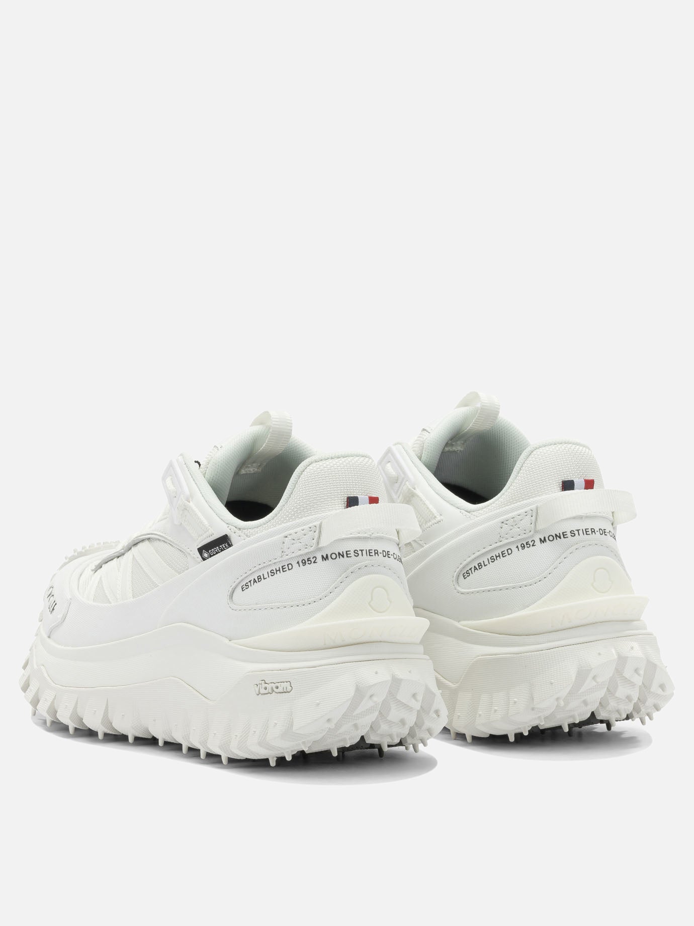 Low top sneakers 60% nylon 40% leather - 100% rubber  White - Moncler Women | PDP | VIETTI Online Store | thumbnail_4