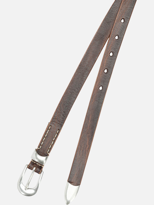 Leather belts 100% leather  Brown - Our Legacy Men | VIETTI Online Store | 2
