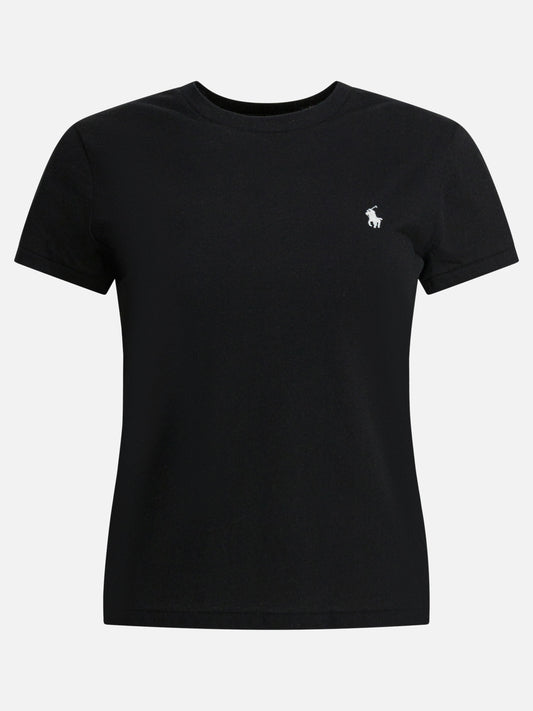 Crewneck t-shirts 100% cotton  Black - Polo Ralph Lauren Women | PLP | VIETTI Online Store 
