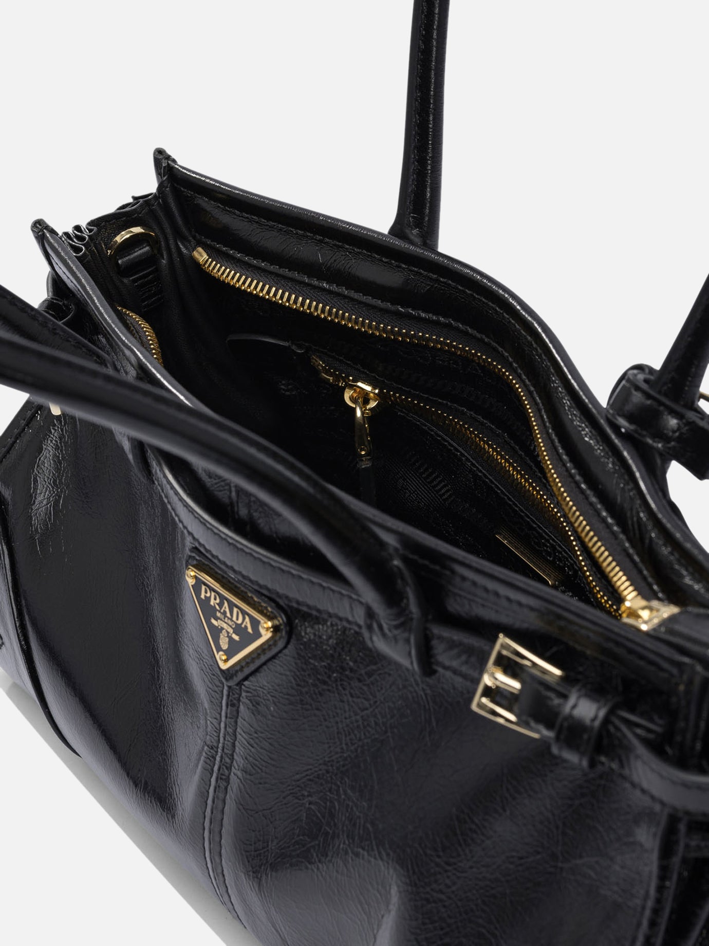 Medium bags 100% calf leather  Black - Prada Women | PDP | VIETTI Online Store | thumbnail_5