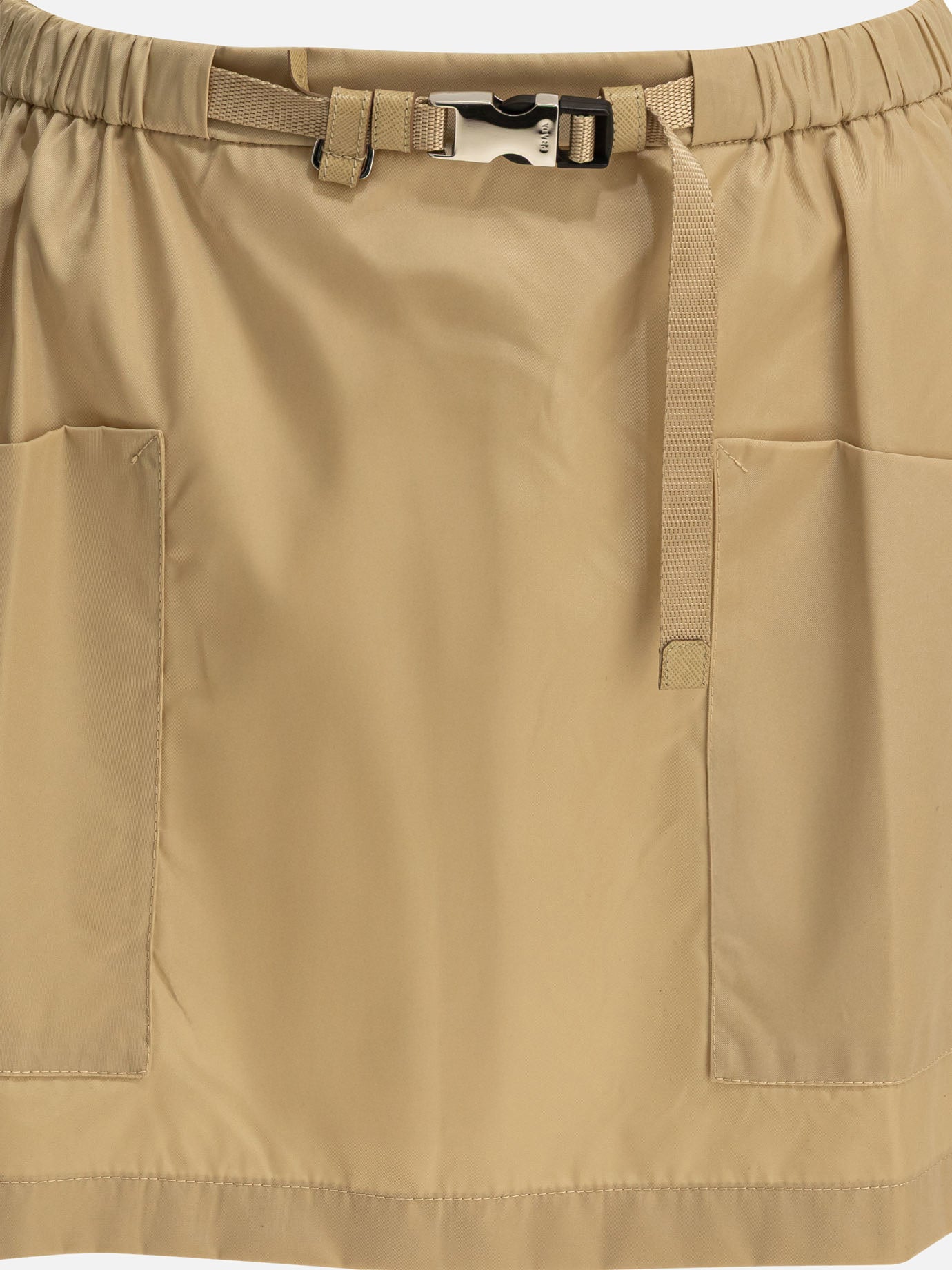 Miniskirts Solid colour  Beige - Prada Women | PDP | VIETTI Online Store | thumbnail_3
