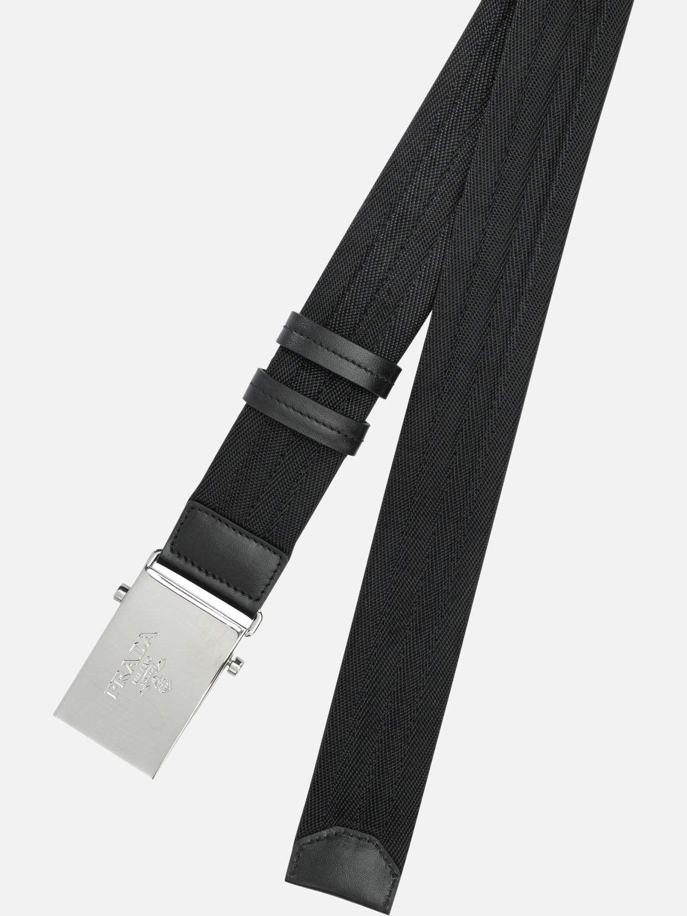 Fabric belts 100% polyester  Black - Prada Men | PDP | VIETTI Online Store | Zoom-Modal_2
