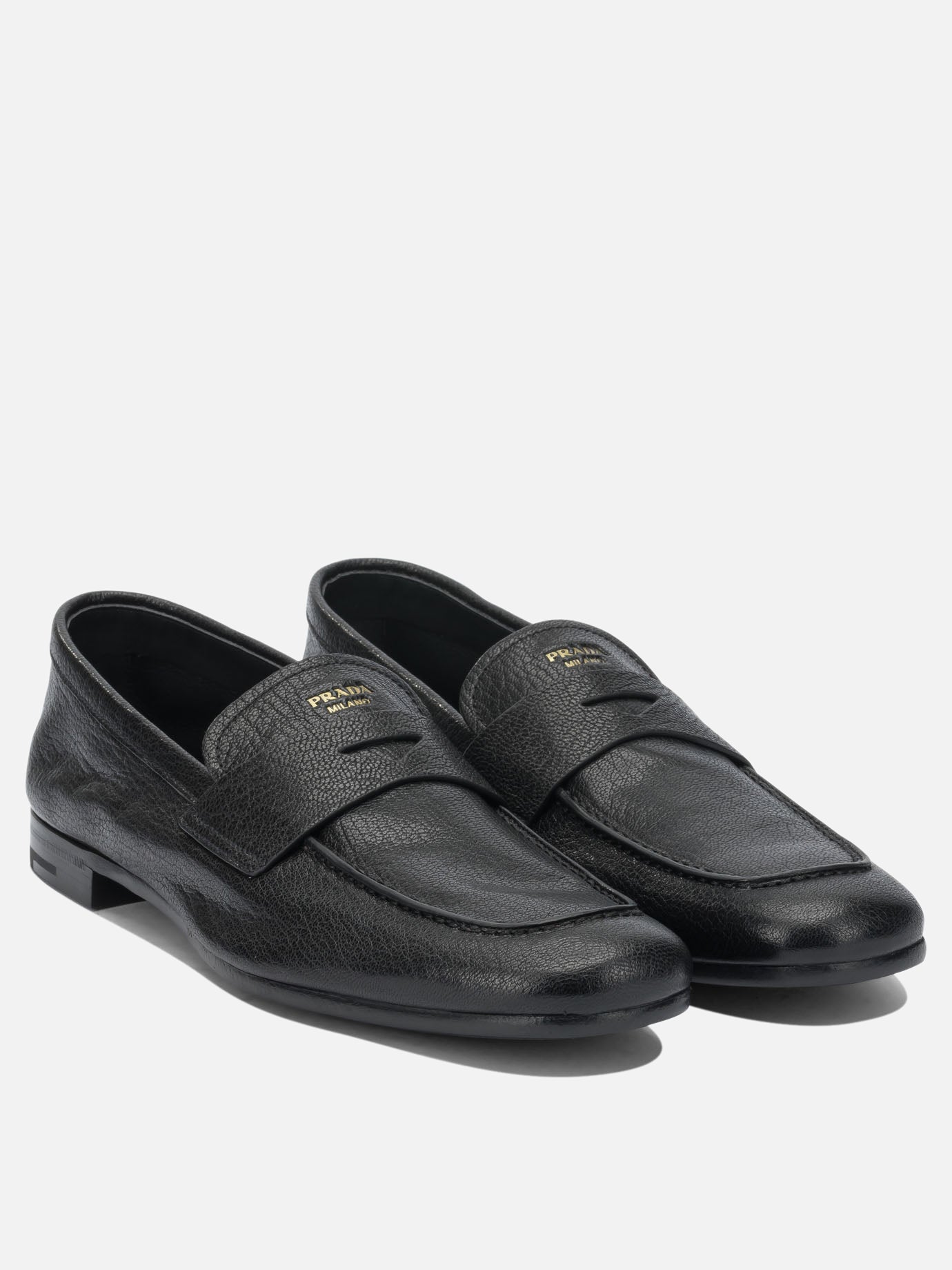 Loafers 100% goat lether  Black - Prada Men | PDP | VIETTI Online Store | Zoom-Modal_2
