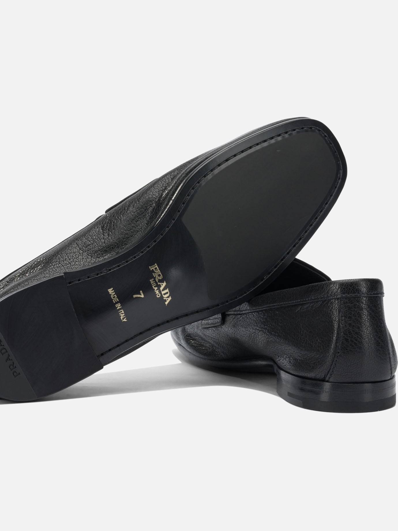 Loafers 100% goat lether  Black - Prada Men | PDP | VIETTI Online Store | Zoom-Modal_5
