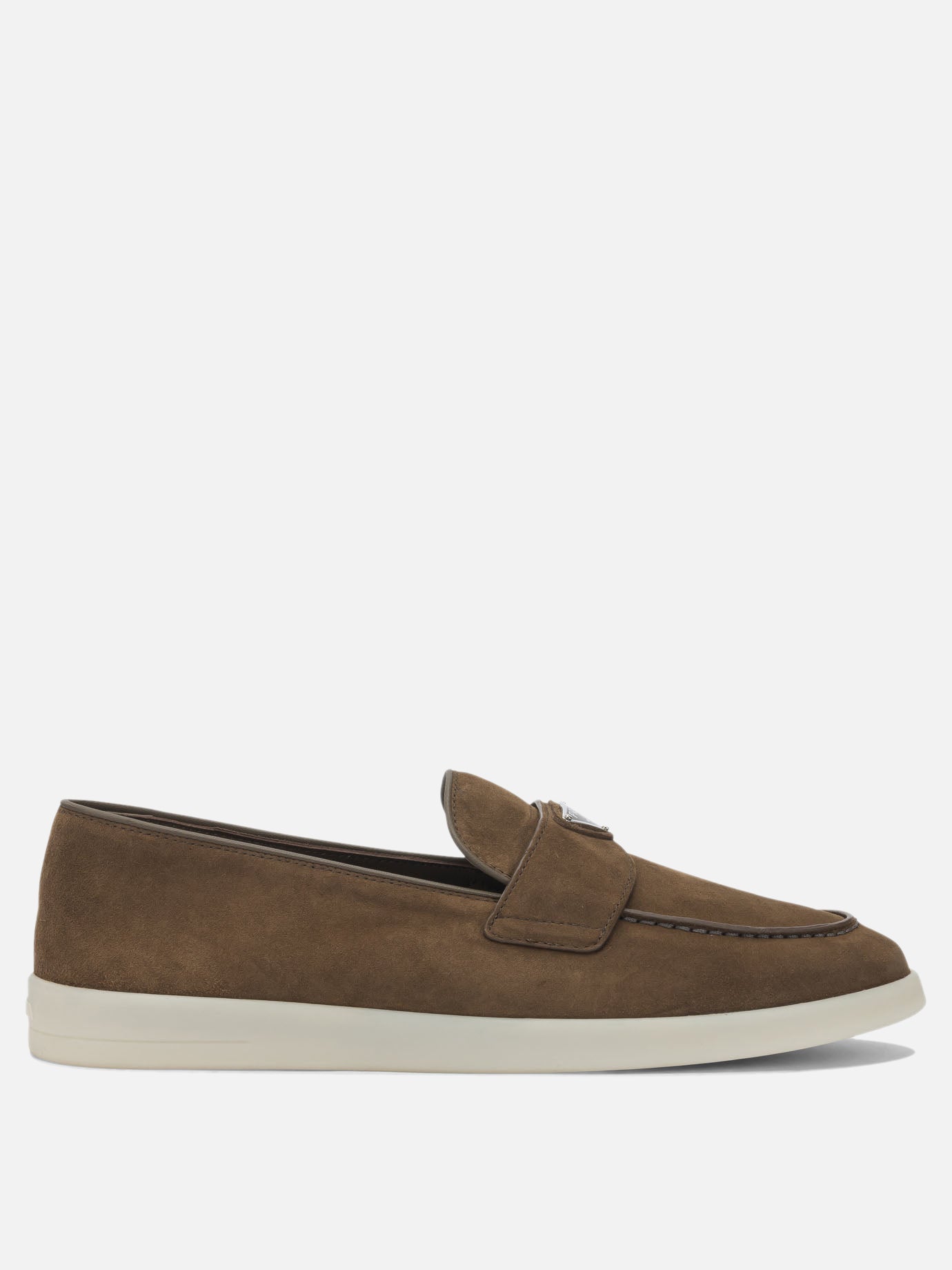 Loafers 100% calf leather - 100% rubber  Brown - Prada Men | PDP | VIETTI Online Store | thumbnail