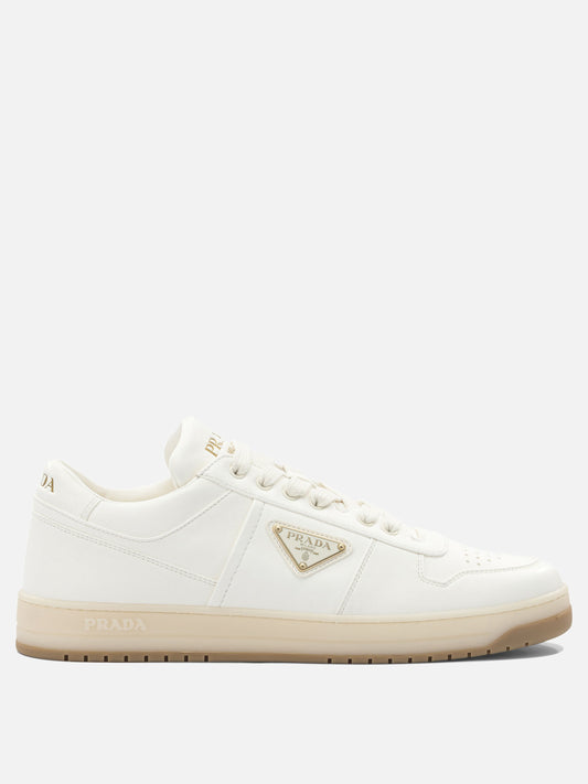 Low top sneakers 100% lamb leather  White - Prada Men | VIETTI Online Store 
