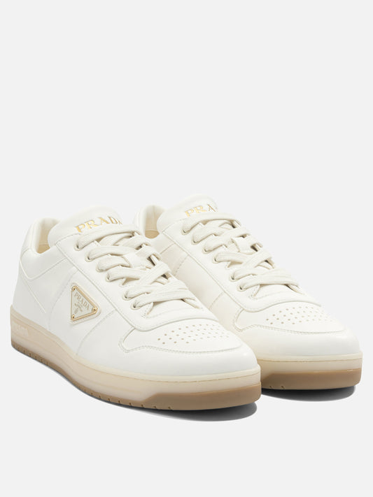 Low top sneakers 100% lamb leather  White - Prada Men | VIETTI Online Store | 2
