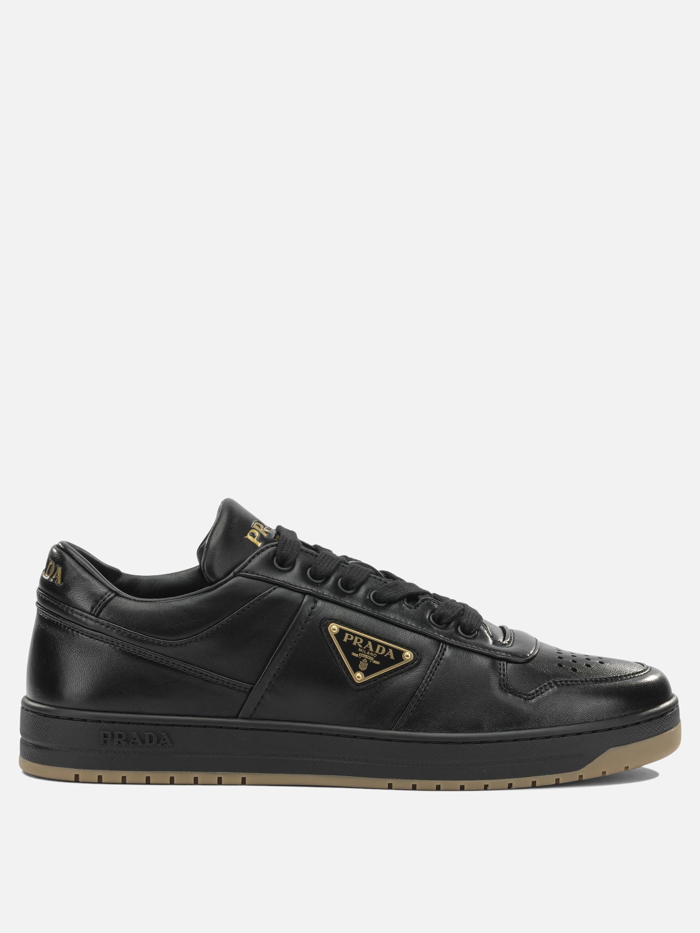 Low top sneakers 100% lamb leather  Black - Prada Men | PDP | VIETTI Online Store | Zoom-Modal
