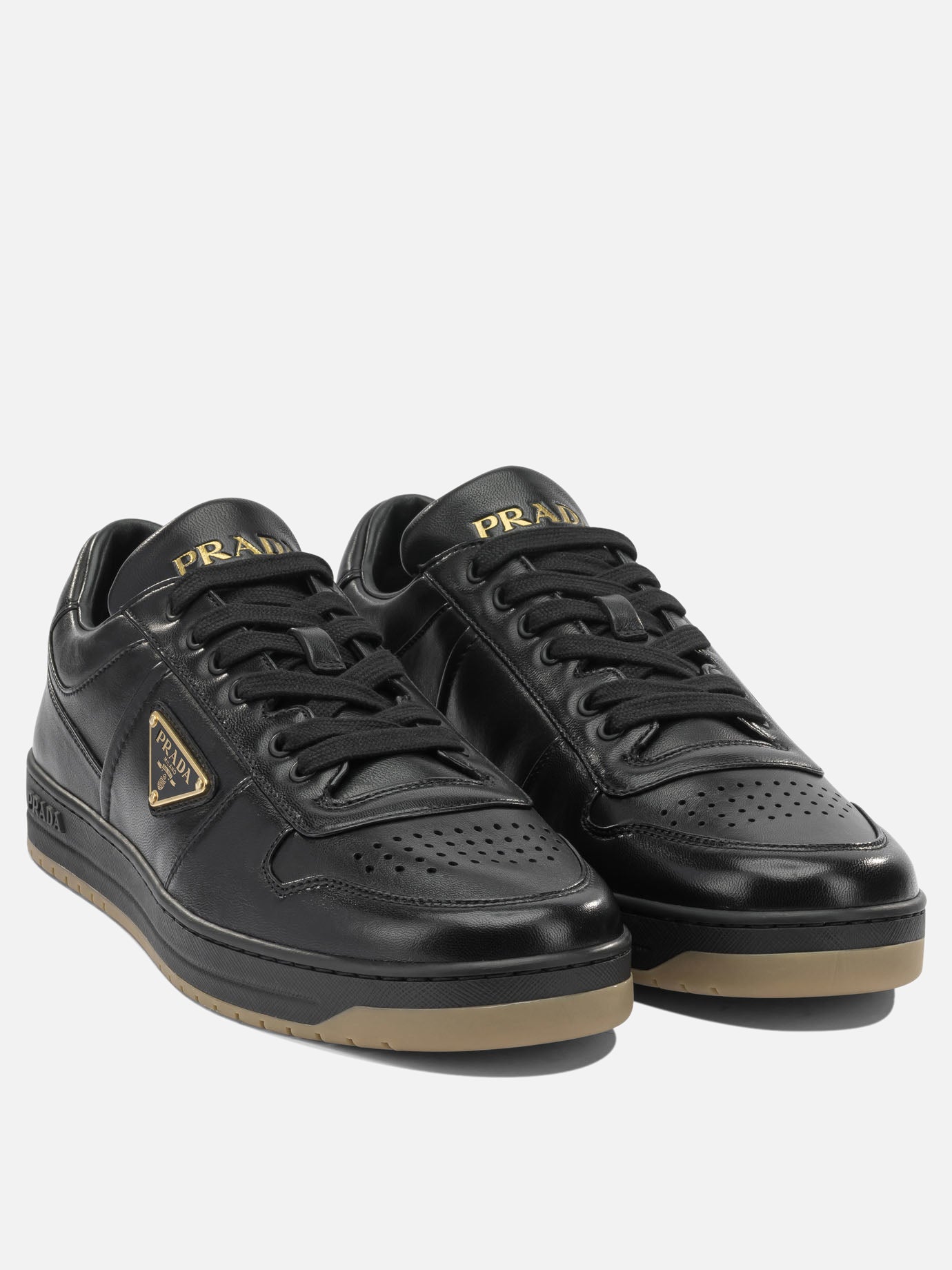 Low top sneakers 100% lamb leather  Black - Prada Men | PDP | VIETTI Online Store | Zoom-Modal_2
