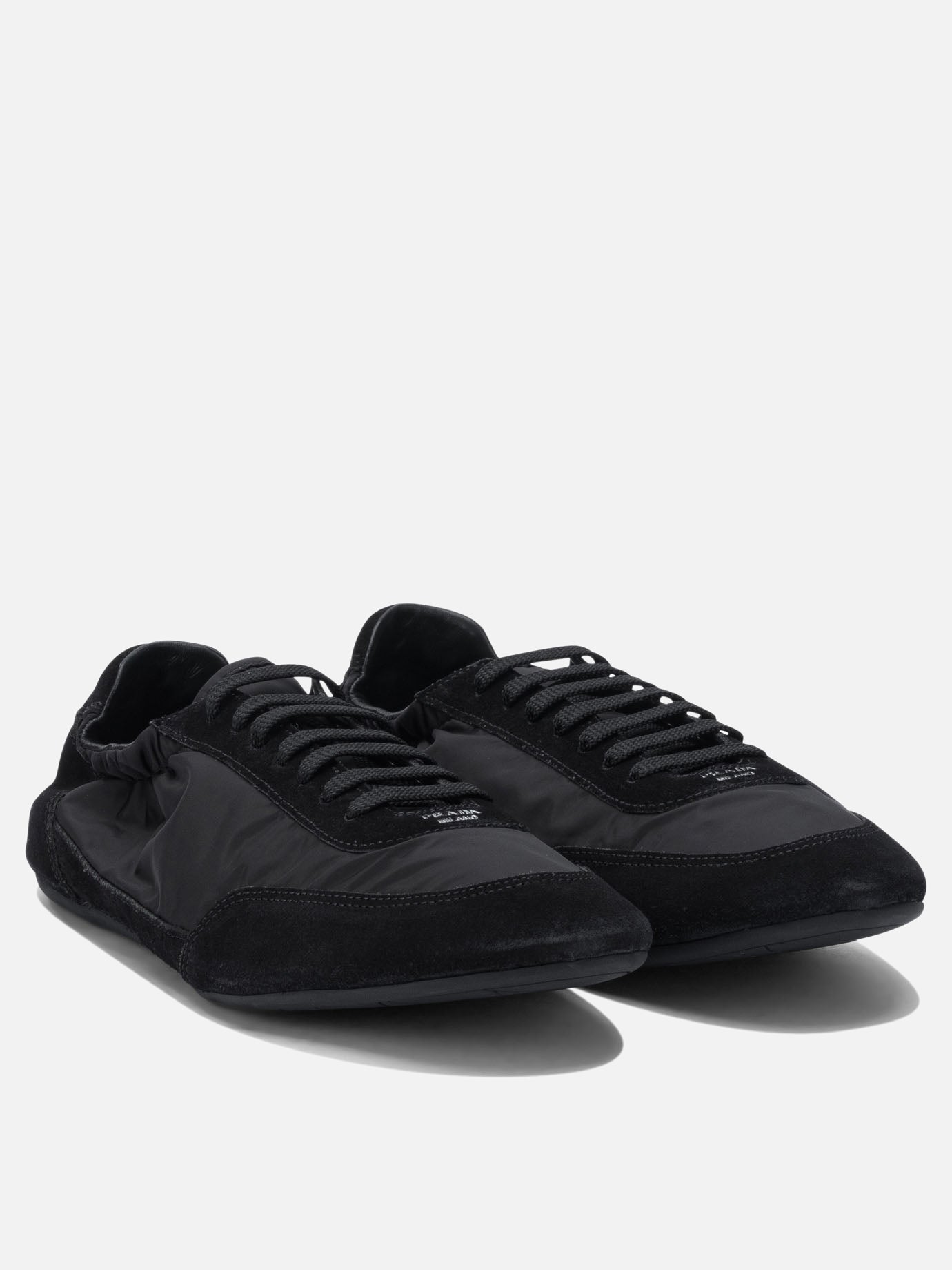 Low top sneakers 100% recycled poliamyde - 100% rubber  Black - Prada Men | PDP | VIETTI Online Store | Zoom-Modal_2
