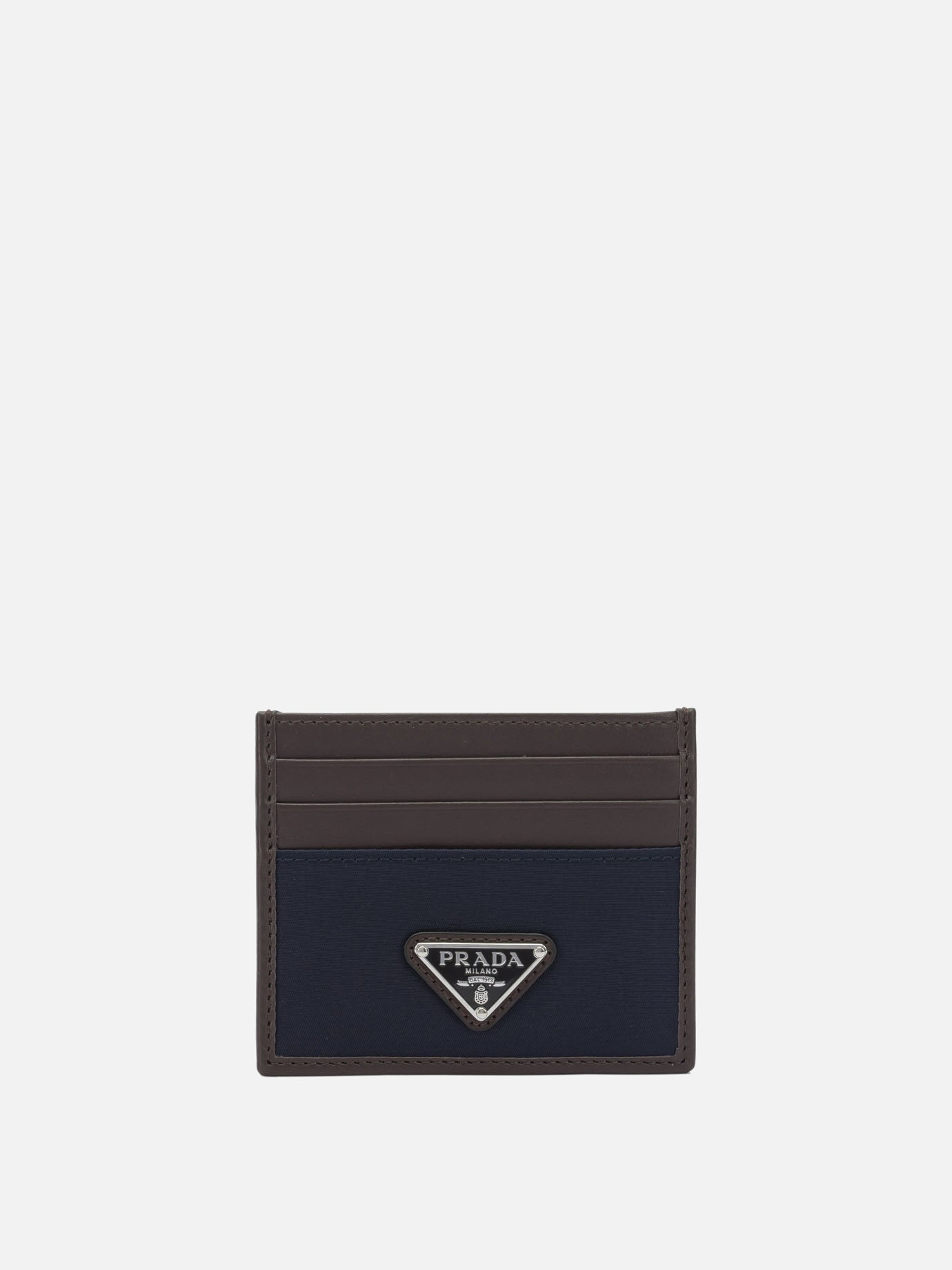 Card holders 100% recycled polyamide  Blue - Prada Men | PDP | VIETTI Online Store | thumbnail