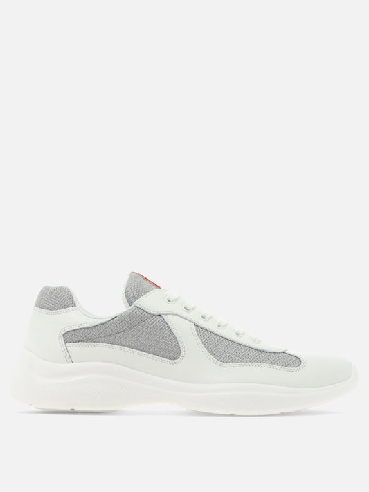 Low top sneakers 100% leather - 100% fabric - 100% rubber  White - Prada Men | PDP | VIETTI Online Store 
