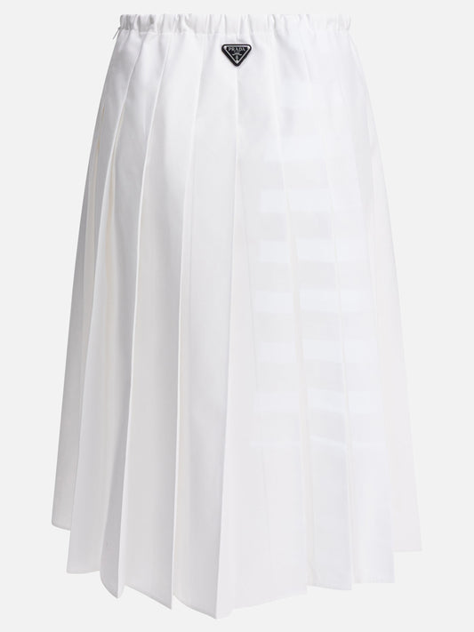 Midi skirts Logo  White - Prada Women | PDP | VIETTI Online Store | 2
