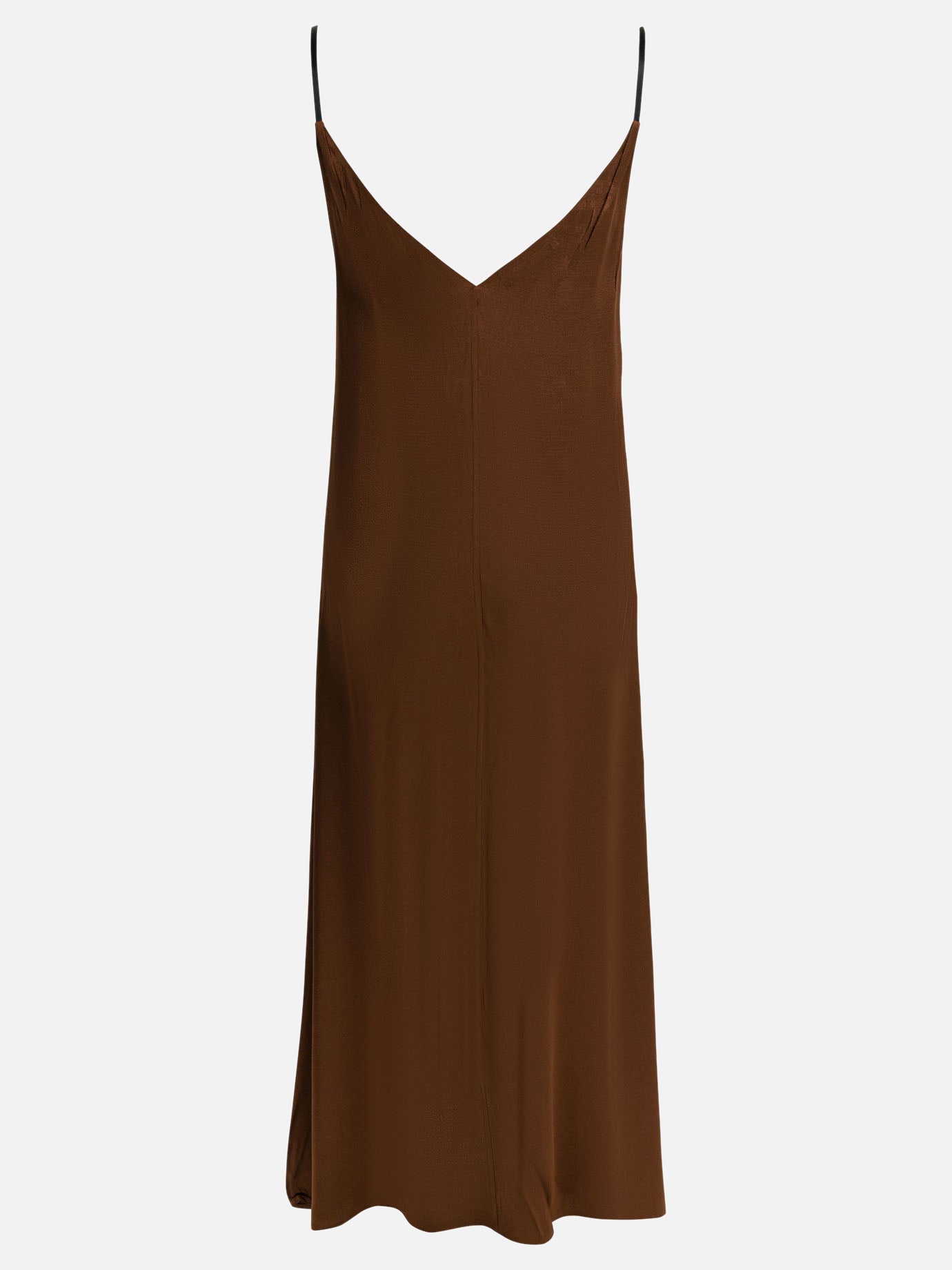 Long dresses Solid colour  Brown - Prada Women | PDP | VIETTI Online Store | thumbnail_2