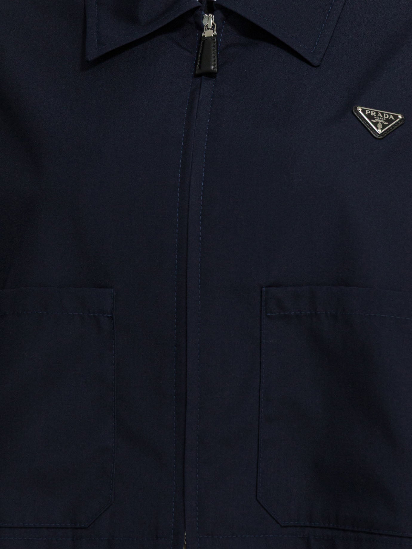 Overshirt jackets Logo  Blue - Prada Women | PDP | VIETTI Online Store | thumbnail_3