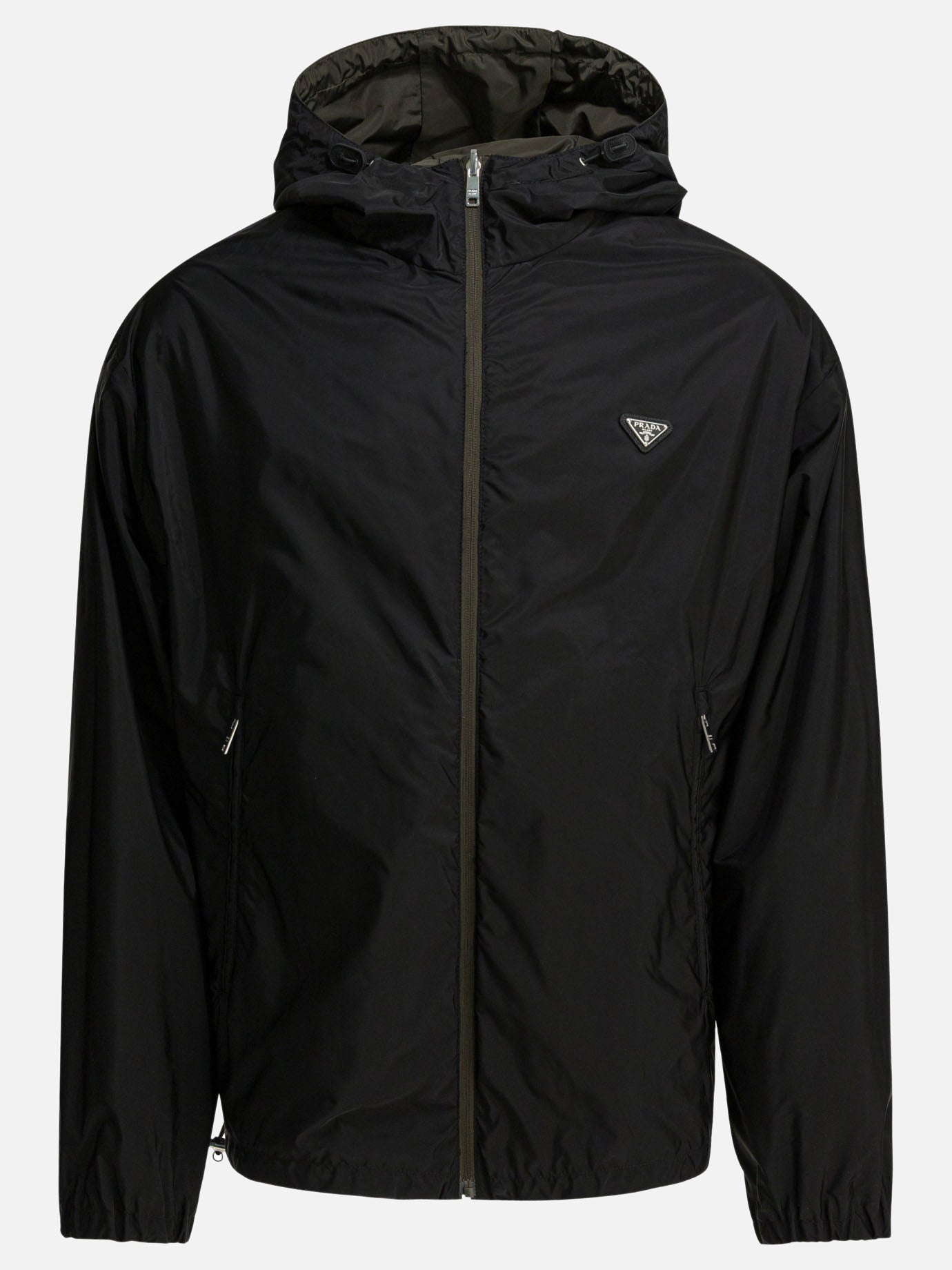 Windbreakers 100% recycled polyamide  Green - Prada Men | PDP | VIETTI Online Store | thumbnail_2