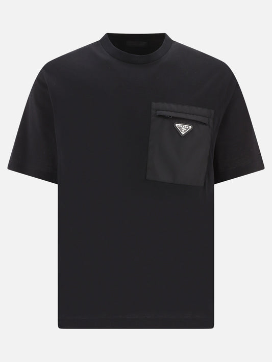 Crewneck t-shirts Logo  Black - Prada Men | PDP | VIETTI Online Store 
