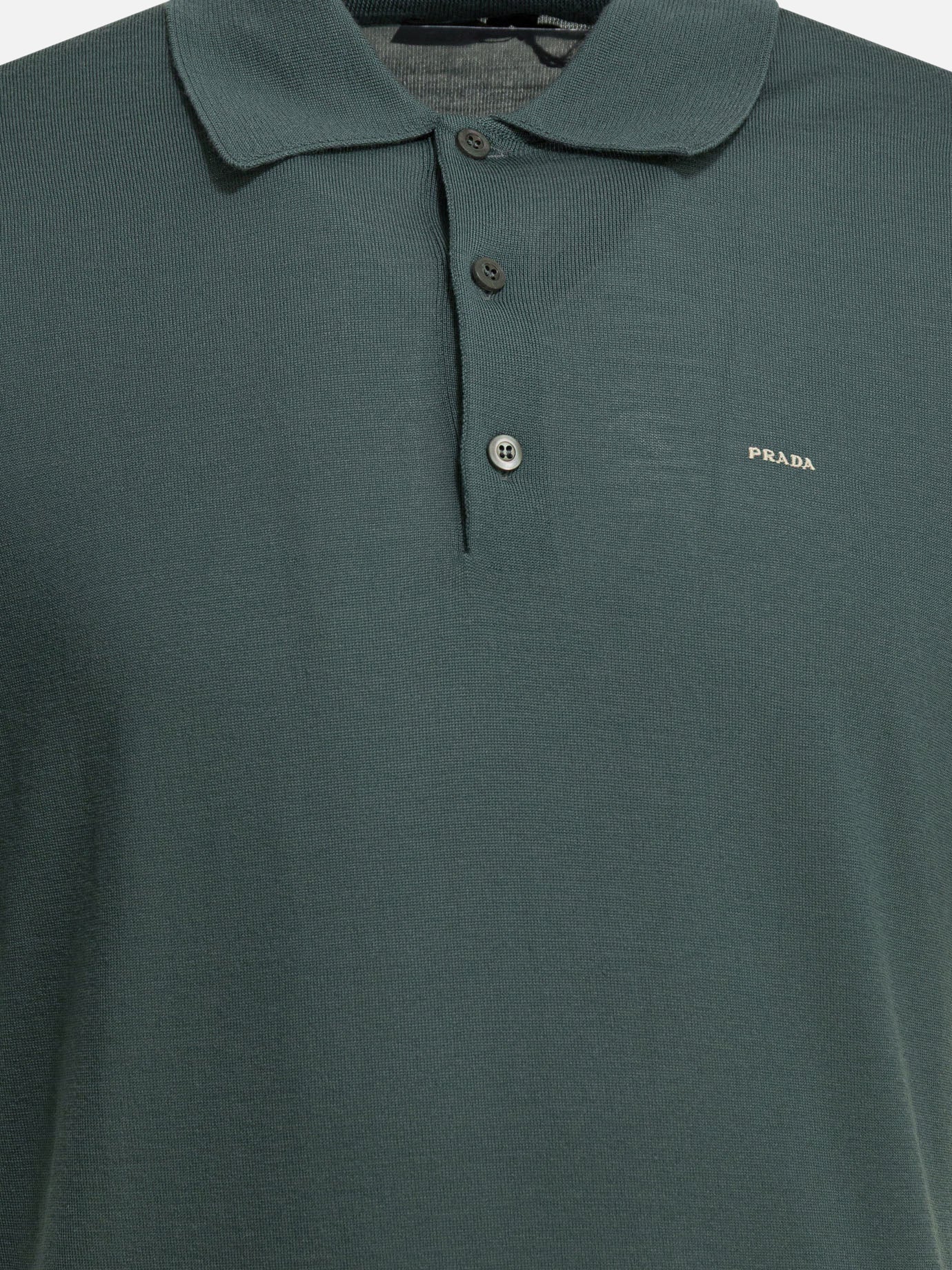 Polo sweater Logo  Green - Prada Men | PDP | VIETTI Online Store | thumbnail_3