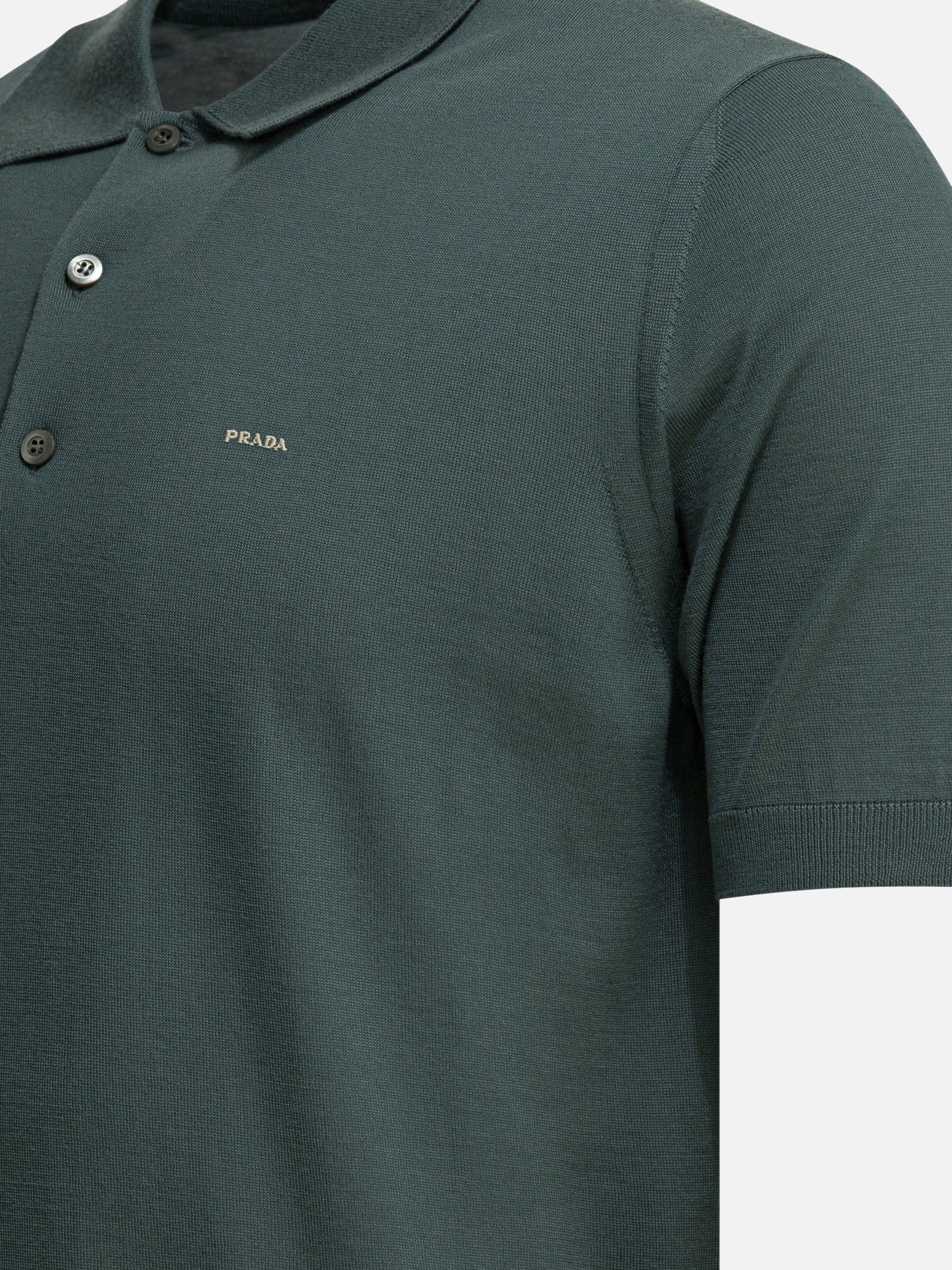 Polo sweater Logo  Green - Prada Men | PDP | VIETTI Online Store | thumbnail_4