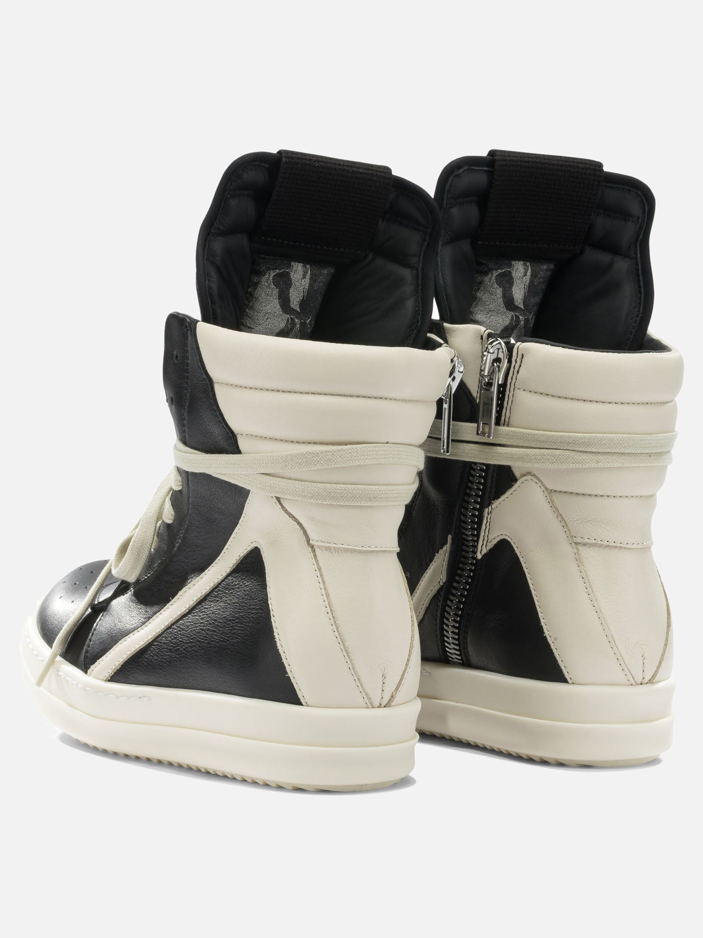 High top sneakers 100% cow leather - 100% thermoplastic rubber  Black - Rick Owens Women | PDP | VIETTI Online Store | thumbnail_4
