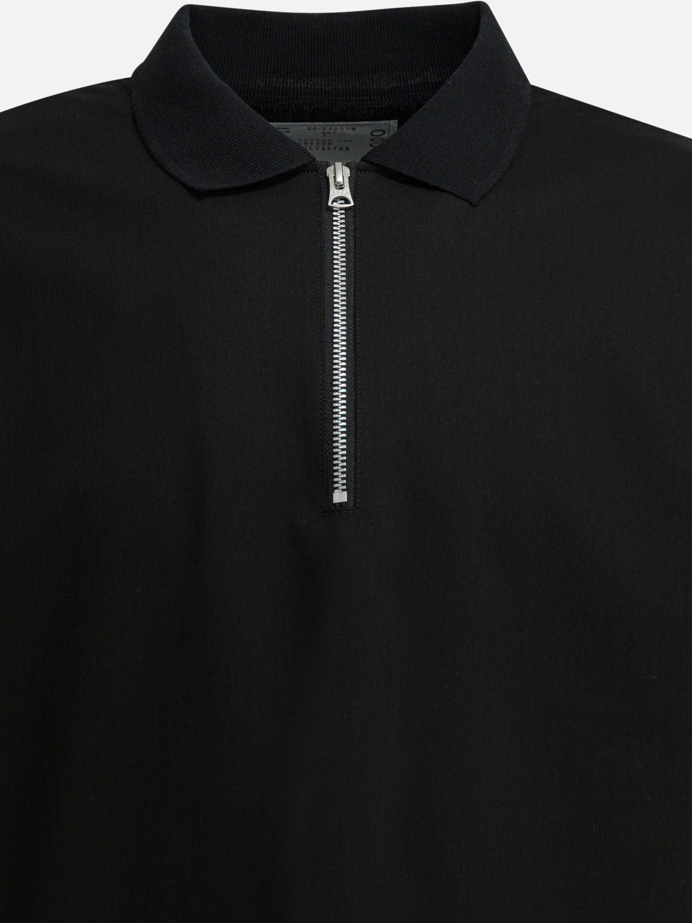 Polo shirts without buttons Solid colour  Black - Sacai Men | PDP | VIETTI Online Store | Zoom-Modal_3
