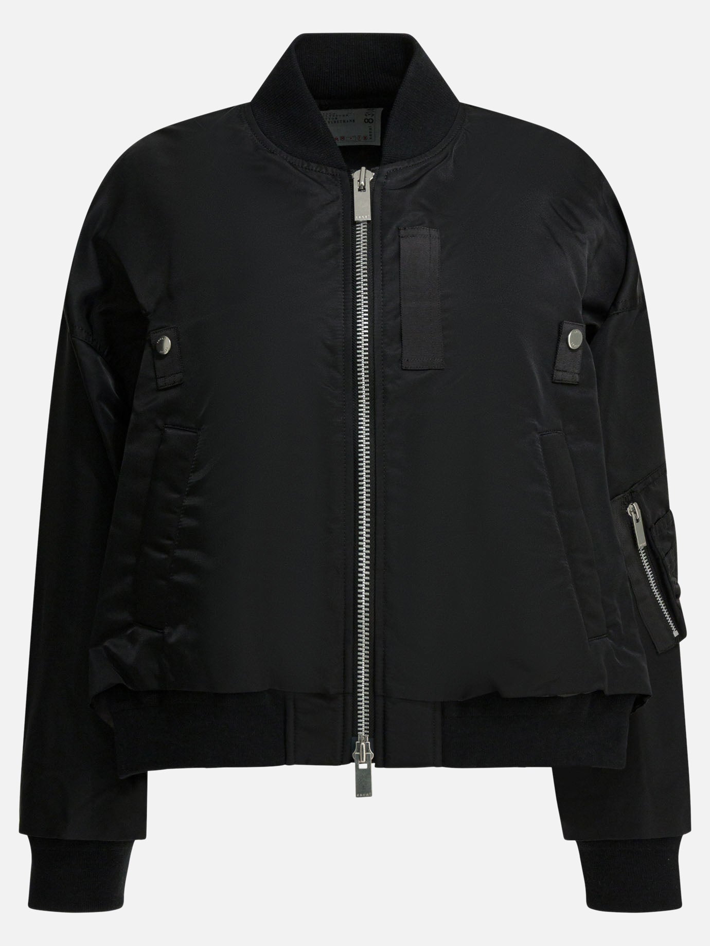Bomber jackets Solid colour  Black - Sacai Women | PDP | VIETTI Online Store | thumbnail
