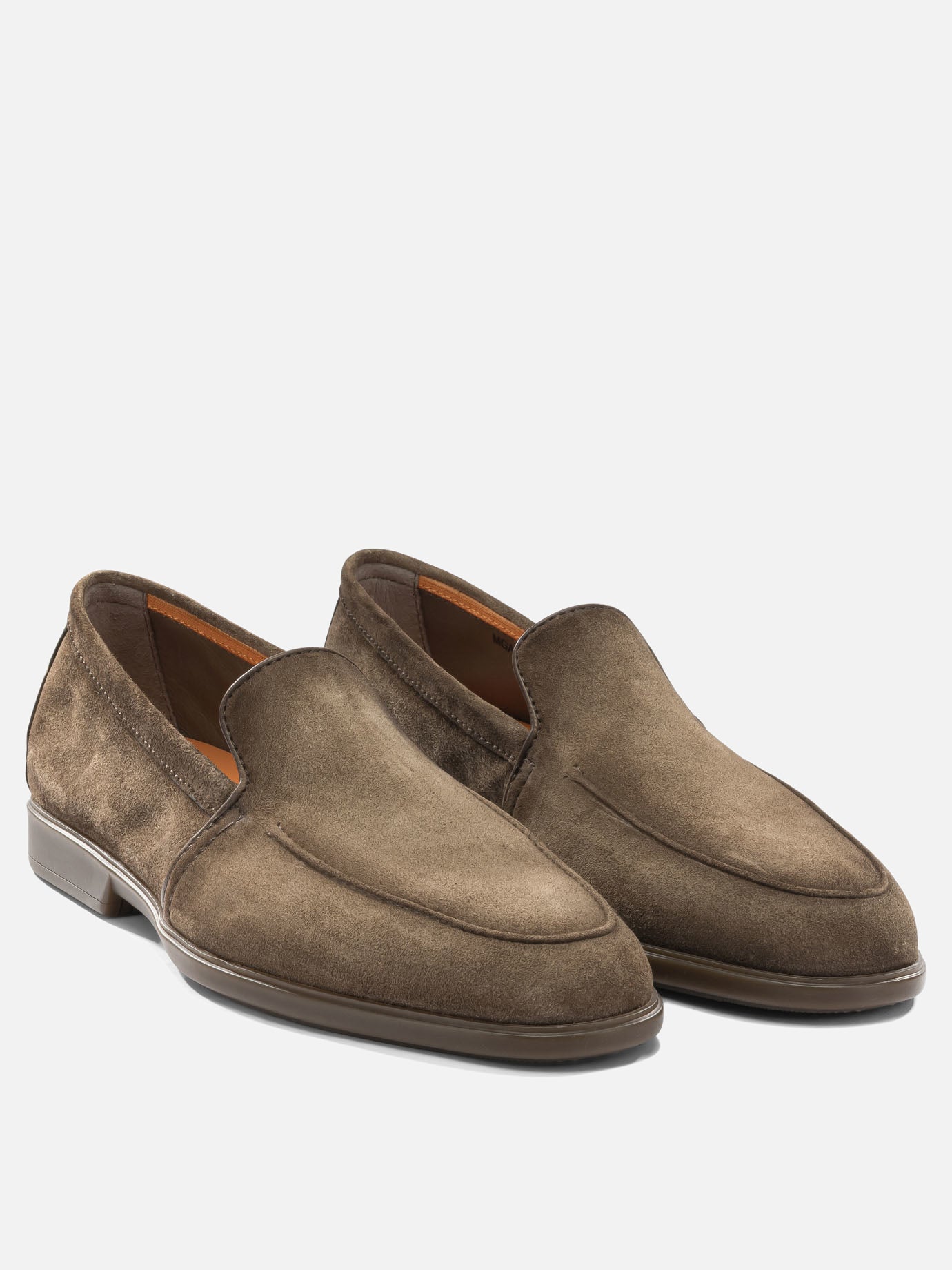 Loafers 100% suede - 100% rubber  Brown - Santoni Men | PDP | VIETTI Online Store | Zoom-Modal_2
