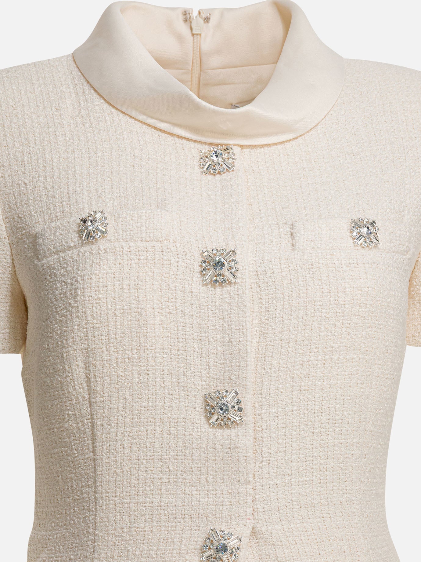 Midi dresses Solid colour  White - Self-portrait Women | PDP | VIETTI Online Store | thumbnail_3