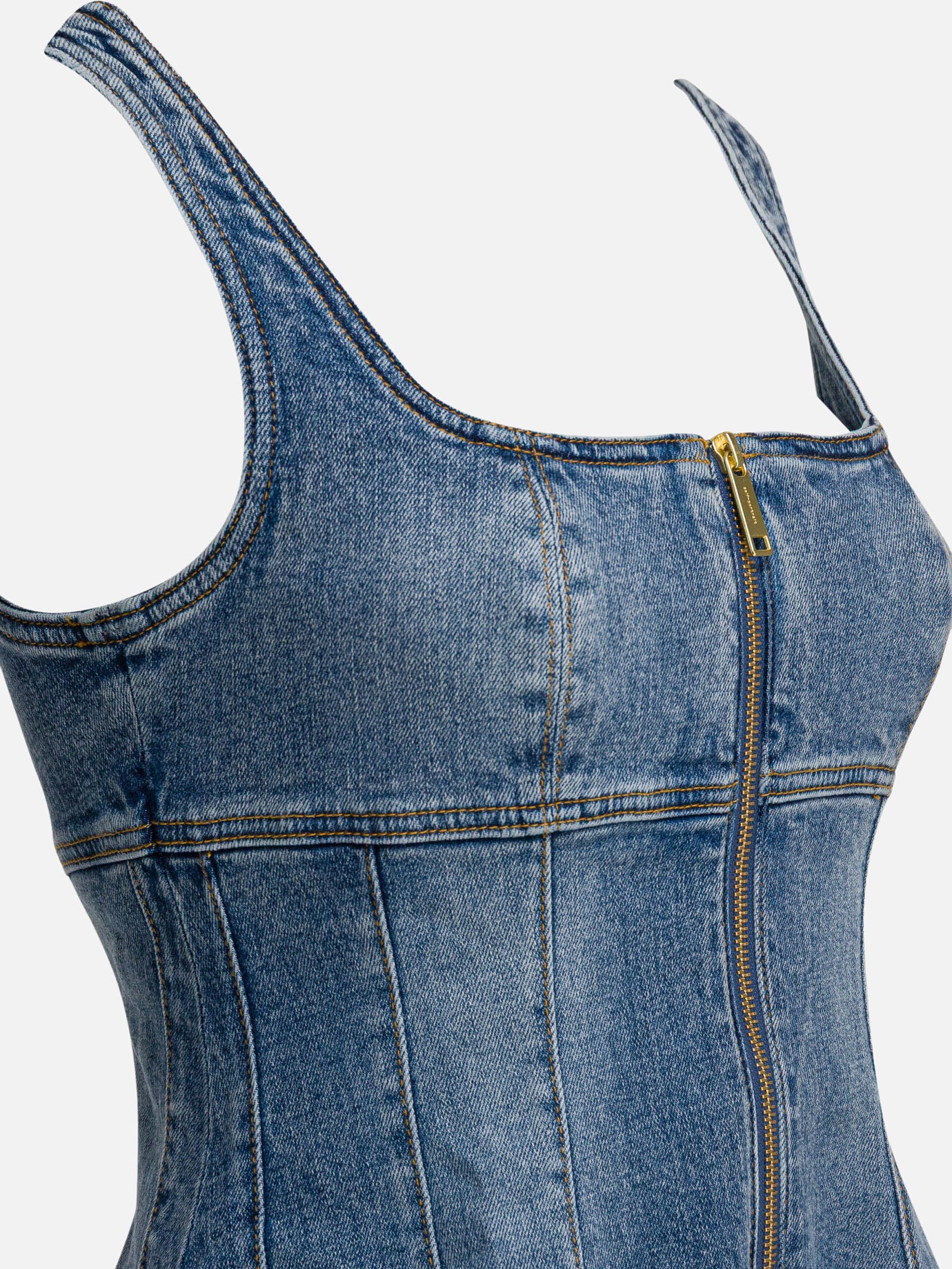 Mini dresses Solid colour  Blue - Self-portrait Women | PDP | VIETTI Online Store | thumbnail_4