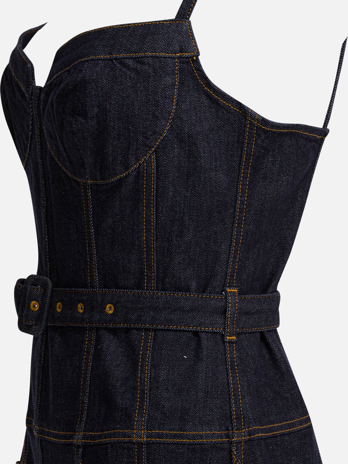 Midi dresses Solid colour  Blue - Self-portrait Women | PDP | VIETTI Online Store | thumbnail_4