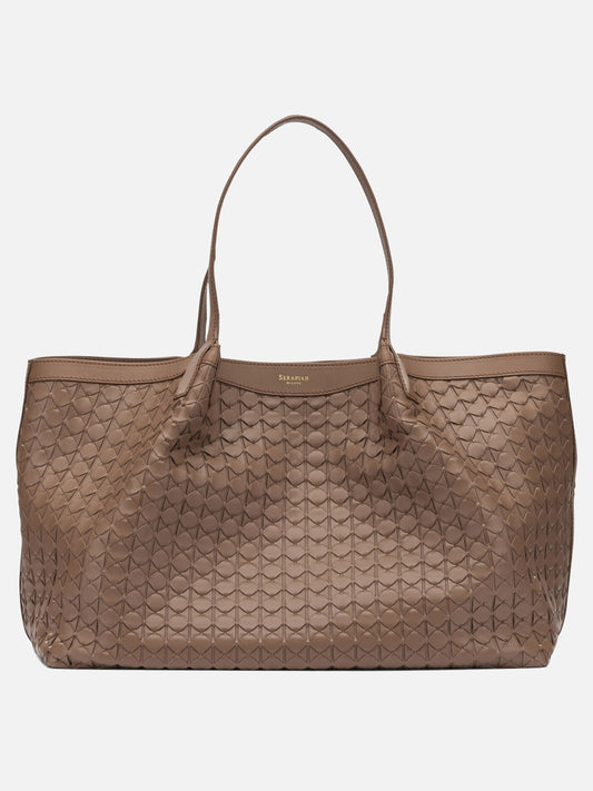 Large bags 100% nappa leather  Brown - Serapian Women | PDP | VIETTI Online Store 
