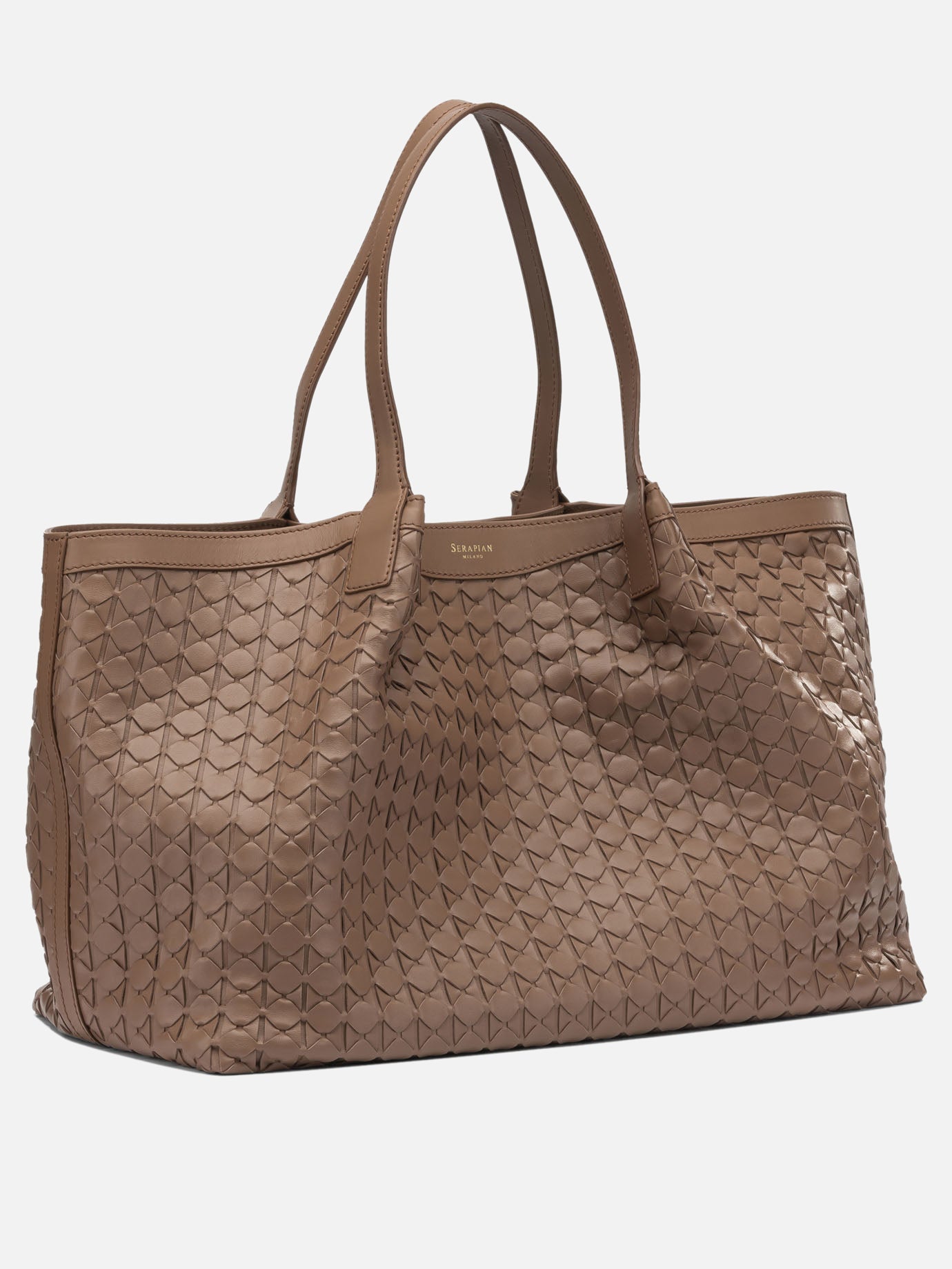 Large bags 100% nappa leather  Brown - Serapian Women | PDP | VIETTI Online Store | Zoom-Modal_2
