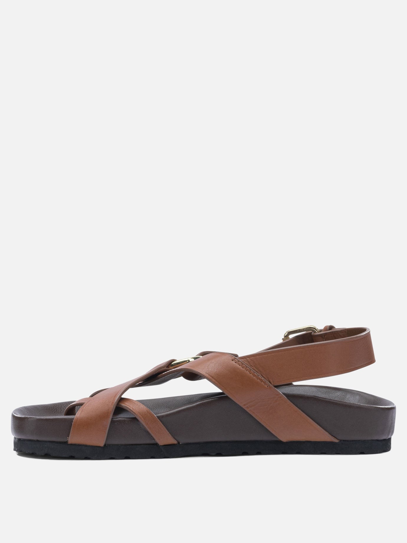 Flat sandals 100% leather - 100% rubber  Brown - Soeur Women | PDP | VIETTI Online Store | Zoom-Modal_3
