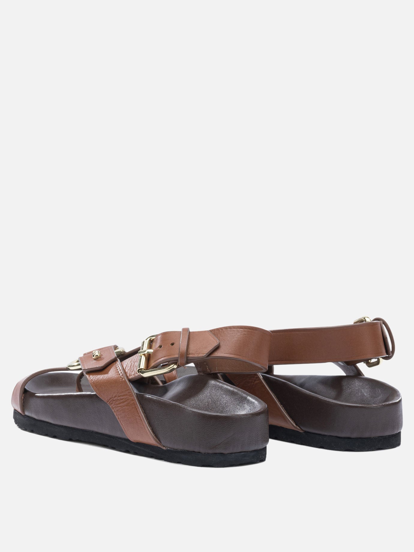 Flat sandals 100% leather - 100% rubber  Brown - Soeur Women | PDP | VIETTI Online Store | Zoom-Modal_4
