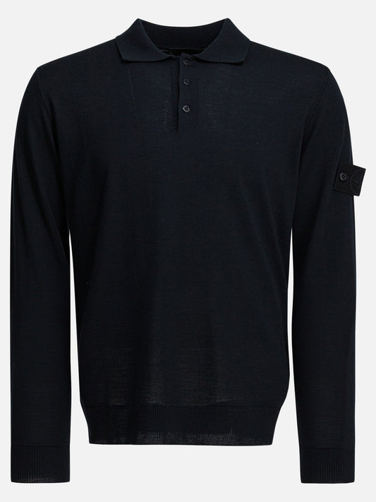 Polo sweater Solid colour  Blue - Stone Island Men | PLP | VIETTI Online Store 
