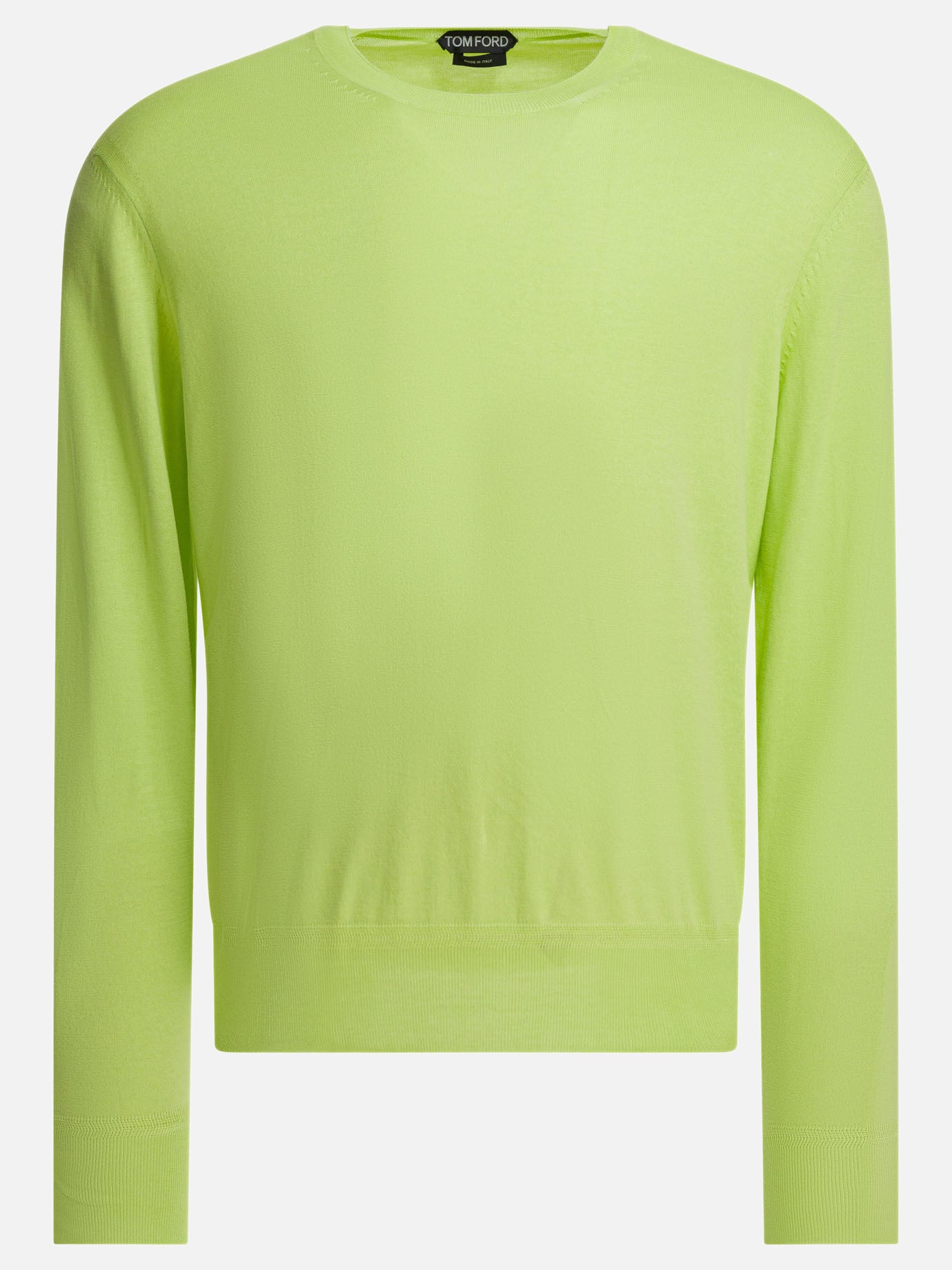 Crewneck sweaters Solid colour  Green - Tom Ford Men | PDP | VIETTI Online Store | thumbnail