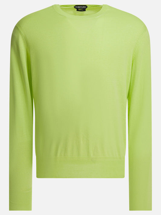 Crewneck sweaters Solid colour  Green - Tom Ford Men | PLP | VIETTI Online Store 
