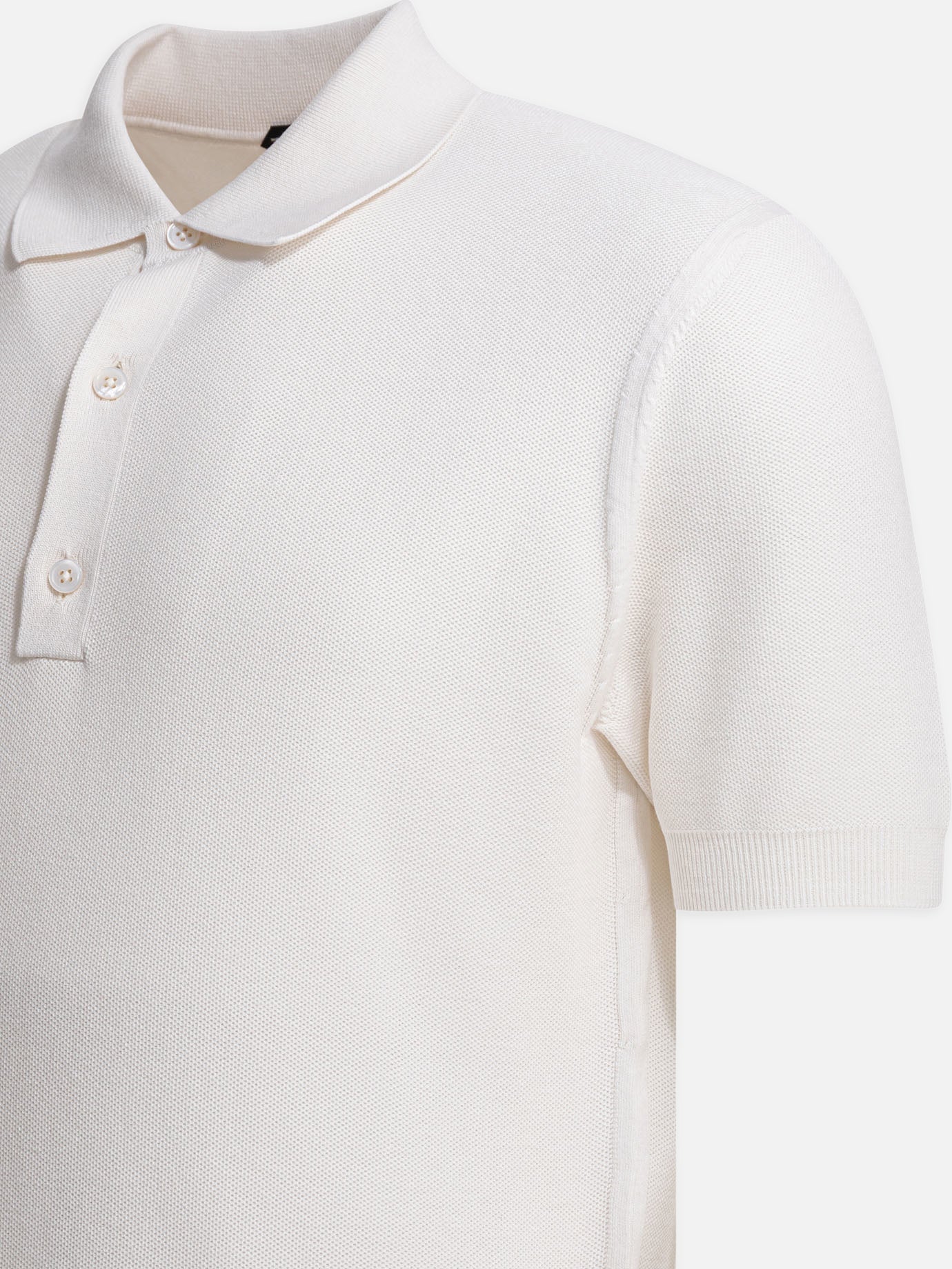 Polo shirts with buttons Solid colour  White - Tom Ford Men | PDP | VIETTI Online Store | Zoom-Modal_4
