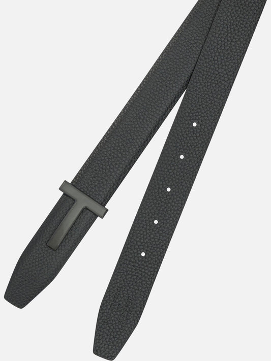Leather belts 100% calf leather  Black - Tom Ford Men | PLP | VIETTI Online Store | 2

